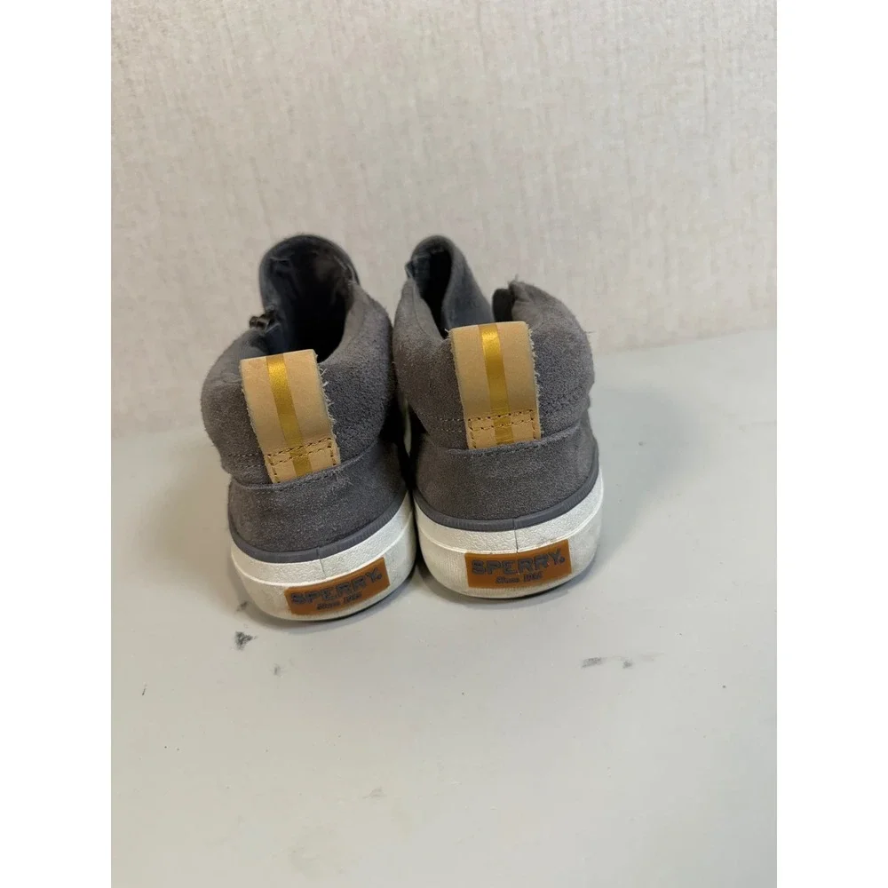 Sperry Topsider Zip Up Sneaker Womans Size 8 Grey‎